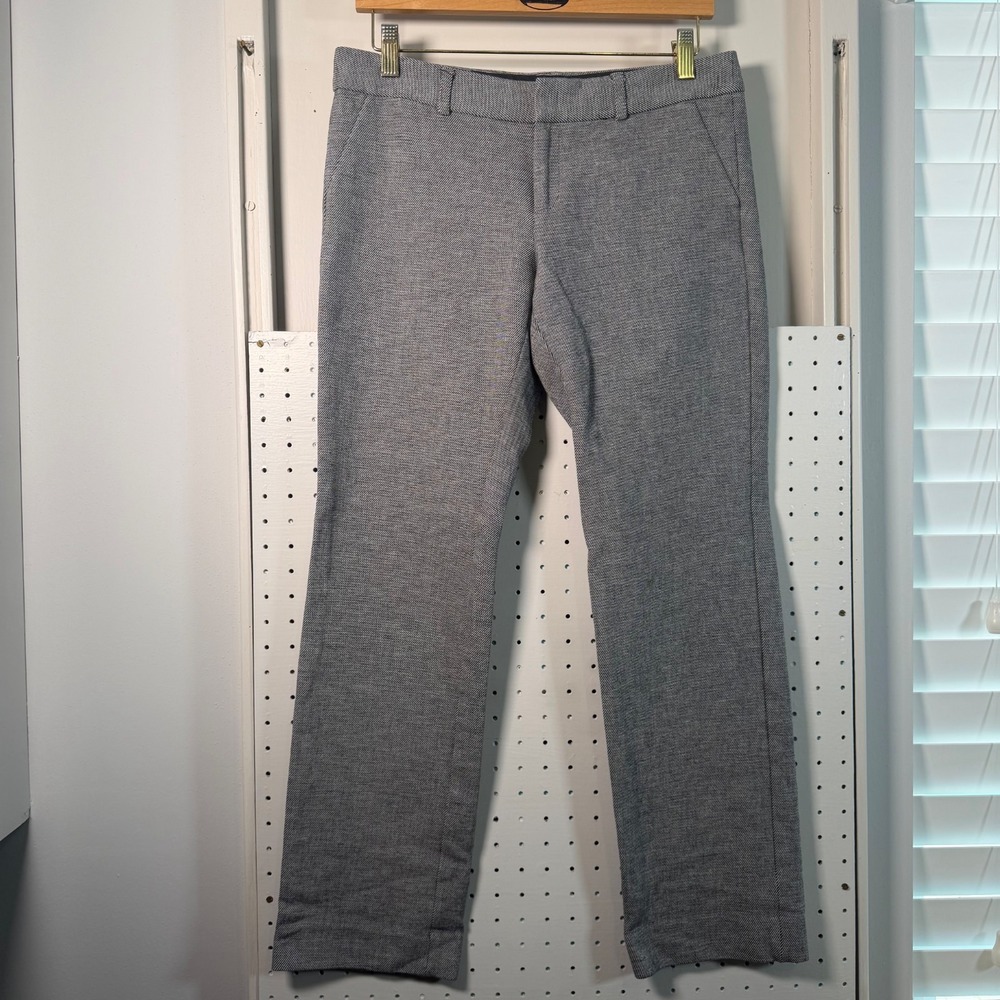 Banana Republic Sloan Skinny Pants Women's Gray Stretch Zip Fly Modern - 4‎